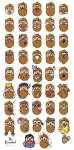 The bearded man/ emoticons