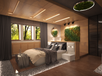 3D visualization. Bedroom.(2)