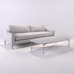 3D model castedesign CHALK SOFA & Table edges