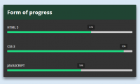 Interactive progress bar