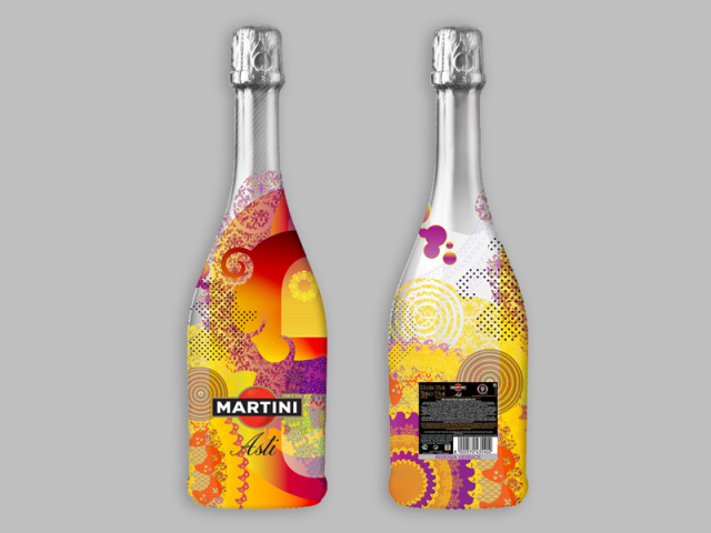 Martini Asti,   (bottle sleeve)