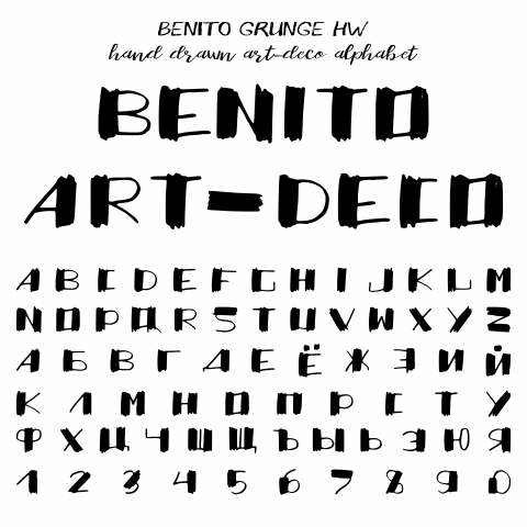 Benito grunge font   -