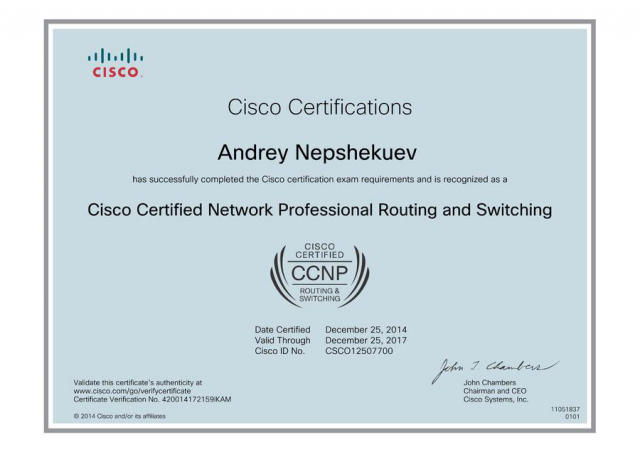  Cisco CCNP Routing and Switching