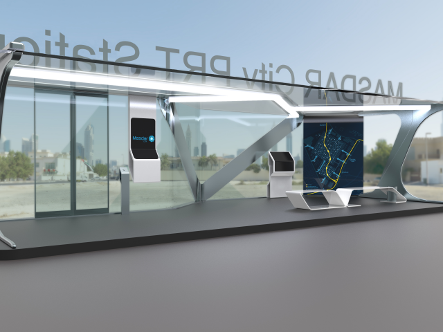 Station for PRT transport Masdar City