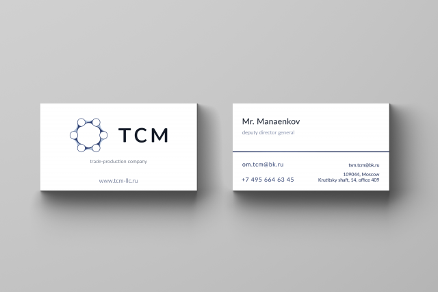 Business cards TCM LLC