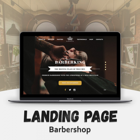 Landing page Barbershop