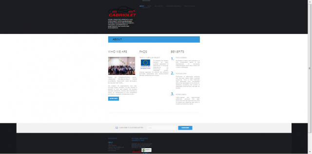 TEMPUS CABRIOLET project web-site