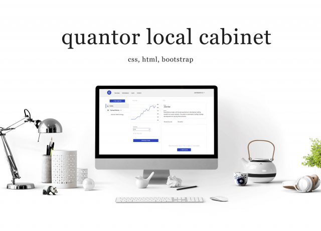     Quantor CSS3 + HTML5 + Bootstrap 4