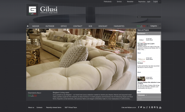 Finest italian furniture from Milano to the world | Gilusi