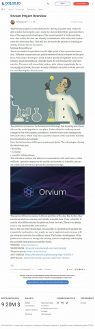 Orvium Project Overview
