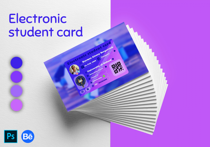 Electronice student card/  
