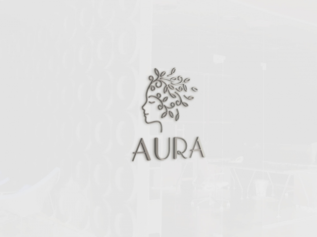 Логотип для женской студии красоты "Aura"
