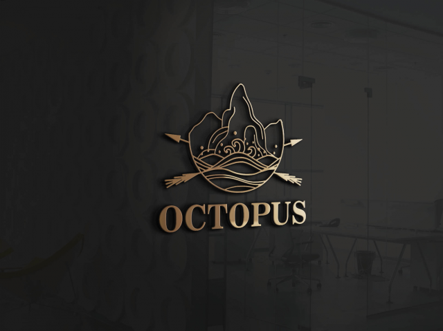 Логотип агенства по подбору атлантических круизов "Octopus"