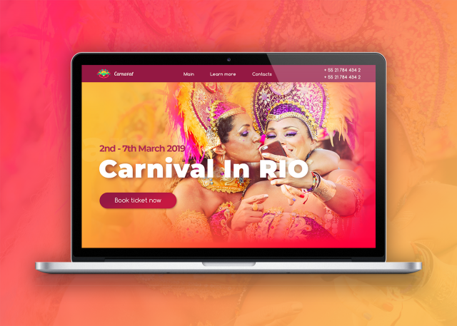 Website for Brazilian Carnival