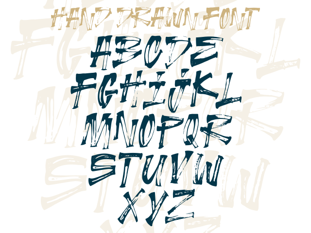 hand drawn font