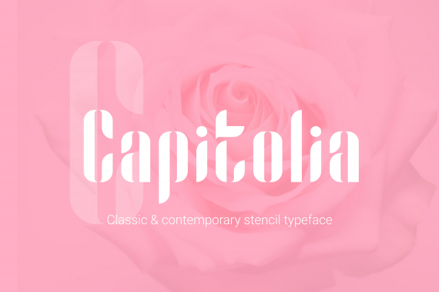 Capitolia Stencil Typeface