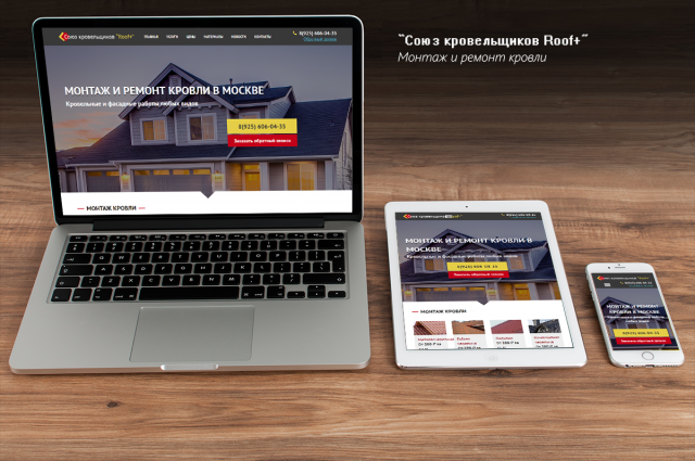 Landing Page "  Roof+"