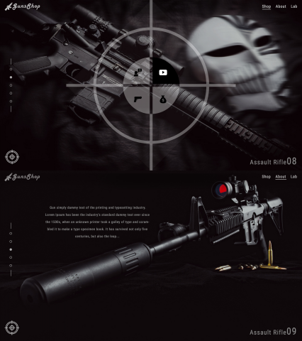 UX/UI website gun web design