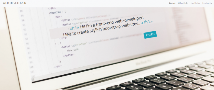 Portfolio bootstrap website