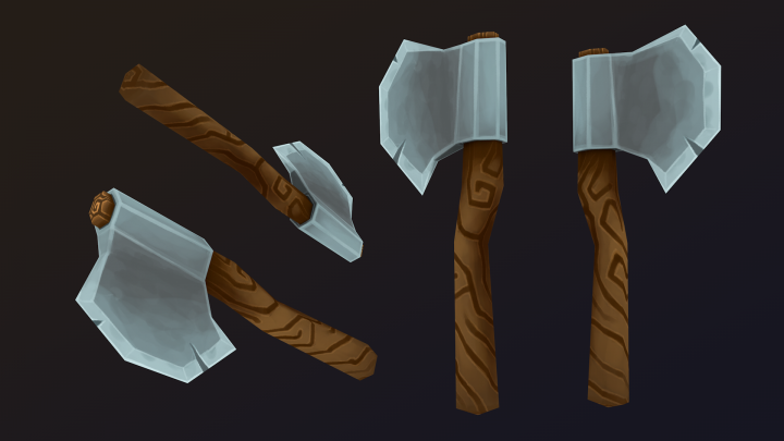 Low-Poly Axe #2