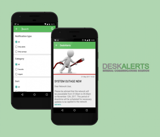 Модифицированное Android приложение для DeskAlerts