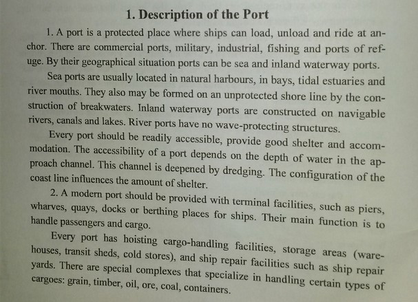 Description of the Port