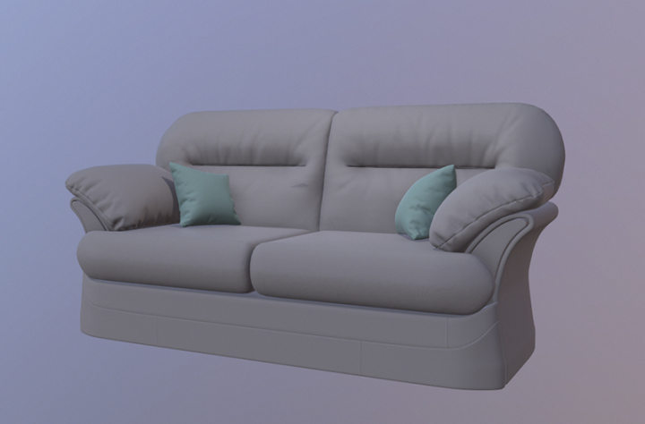 Low poly sofa 1