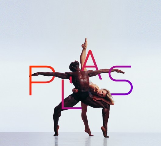 Dance school logo. Pl'as.