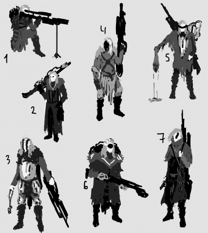 Hunter sketches