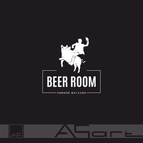 BEER ROOM, логотип пивного магазина