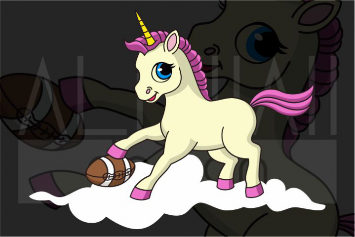 Cute Fantasy Football Unicorn