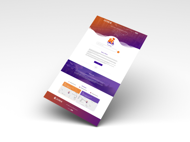 Landing Page для сервиса доставки