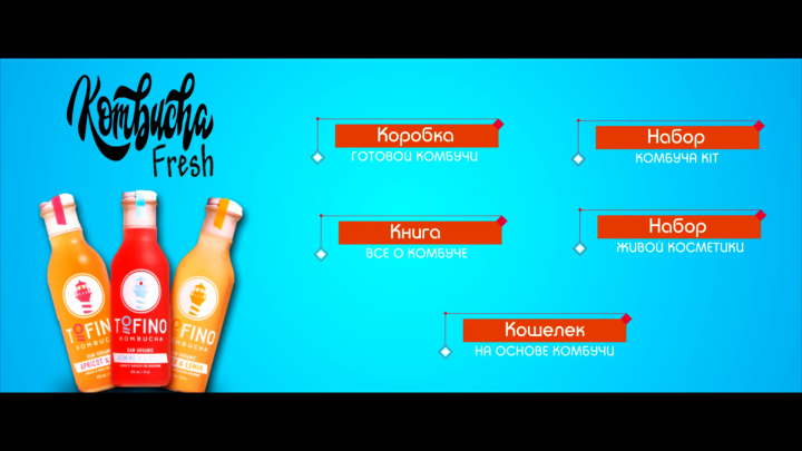 Видеоролик для Combucha Fresh