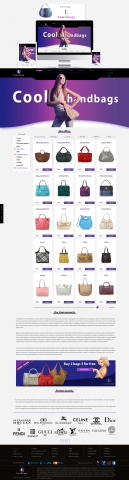 Site design, internet-magazin  "L handbags"