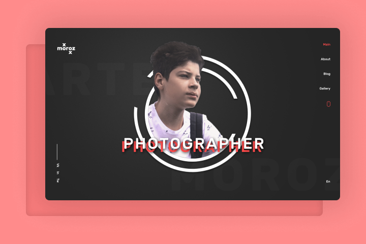 MxRxZ — личный блог-сайт фотографа