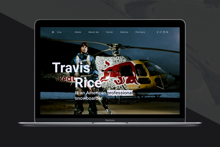 "Travis Rice" - redesign