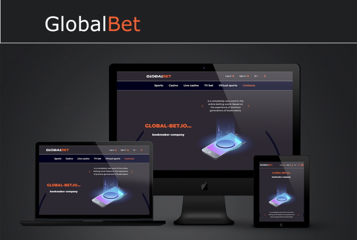 UI/UX Responsive redesign | GlobalBet Contacts Page