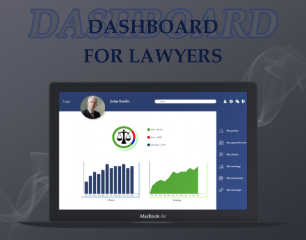 UI/UX dashboard for lawyers