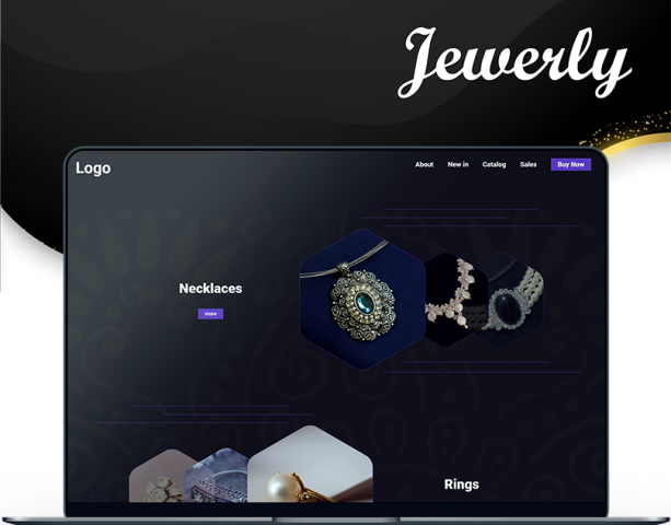 UI/UX Design | Jewerly Shop | Main page