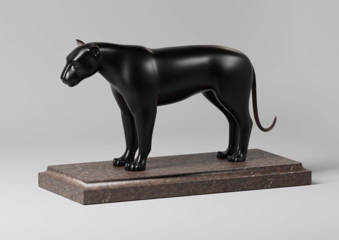 Моделирование скульптуры пантеры