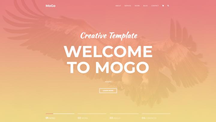 Landing page "MOGO"