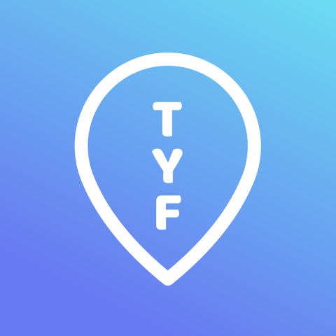 TYF  Logo & Icon for App, Geolocation Tracking   