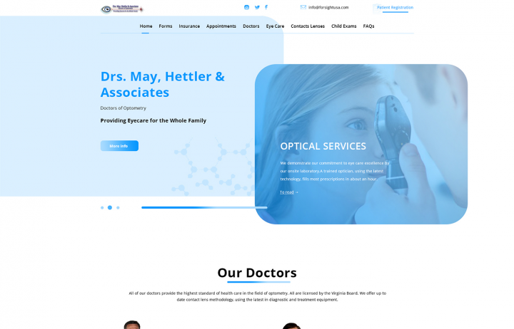 Website Doctors of Optometry