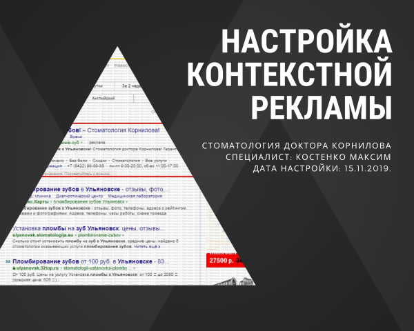 Яндекс.Директ: Стоматология Доктора Корнилова