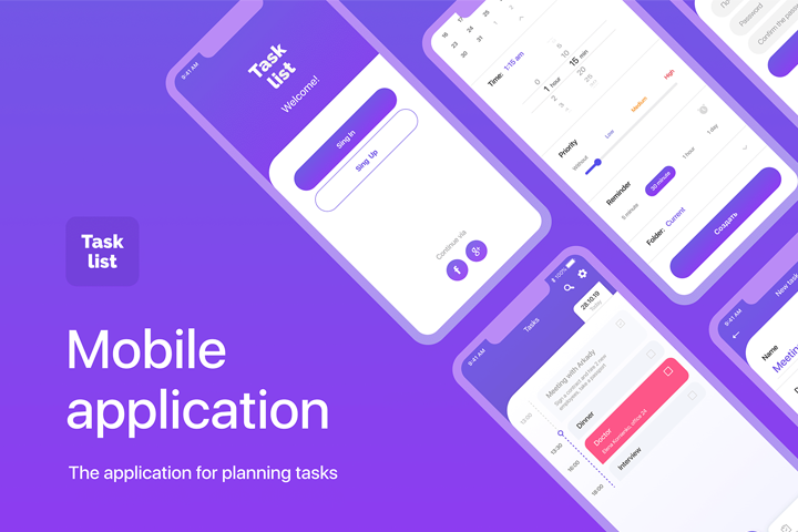   / Mobile application for scheduling tasks