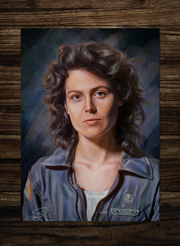 Ellen Ripley Alien movie Poster.