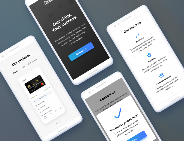 Flexsent Labs Mobile Landing Page