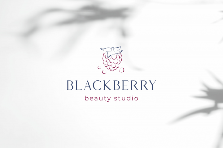Логотип для студии красоты Blackberry