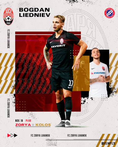 digital art for Bogdan Liedniev FC Zorya Lugansk