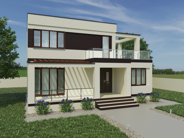 Private house project for construction company